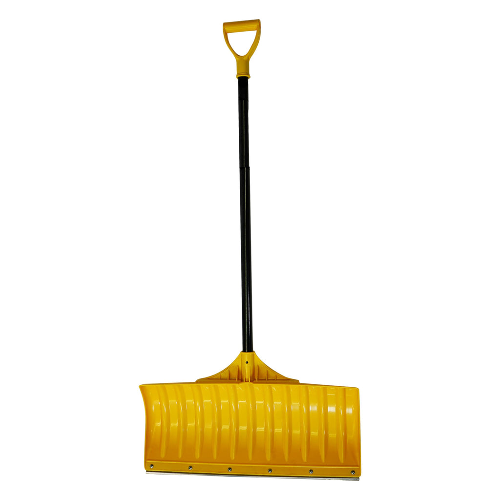 EarthWay Polar Tech 90026 Snow Shovel for Driveway - 26 Inch Blue Shovel with High Impact ABS Resin, Galvanized Metal Edge, Long Fiberglass Handle, Ergonomic D Handle, Quick Assembly