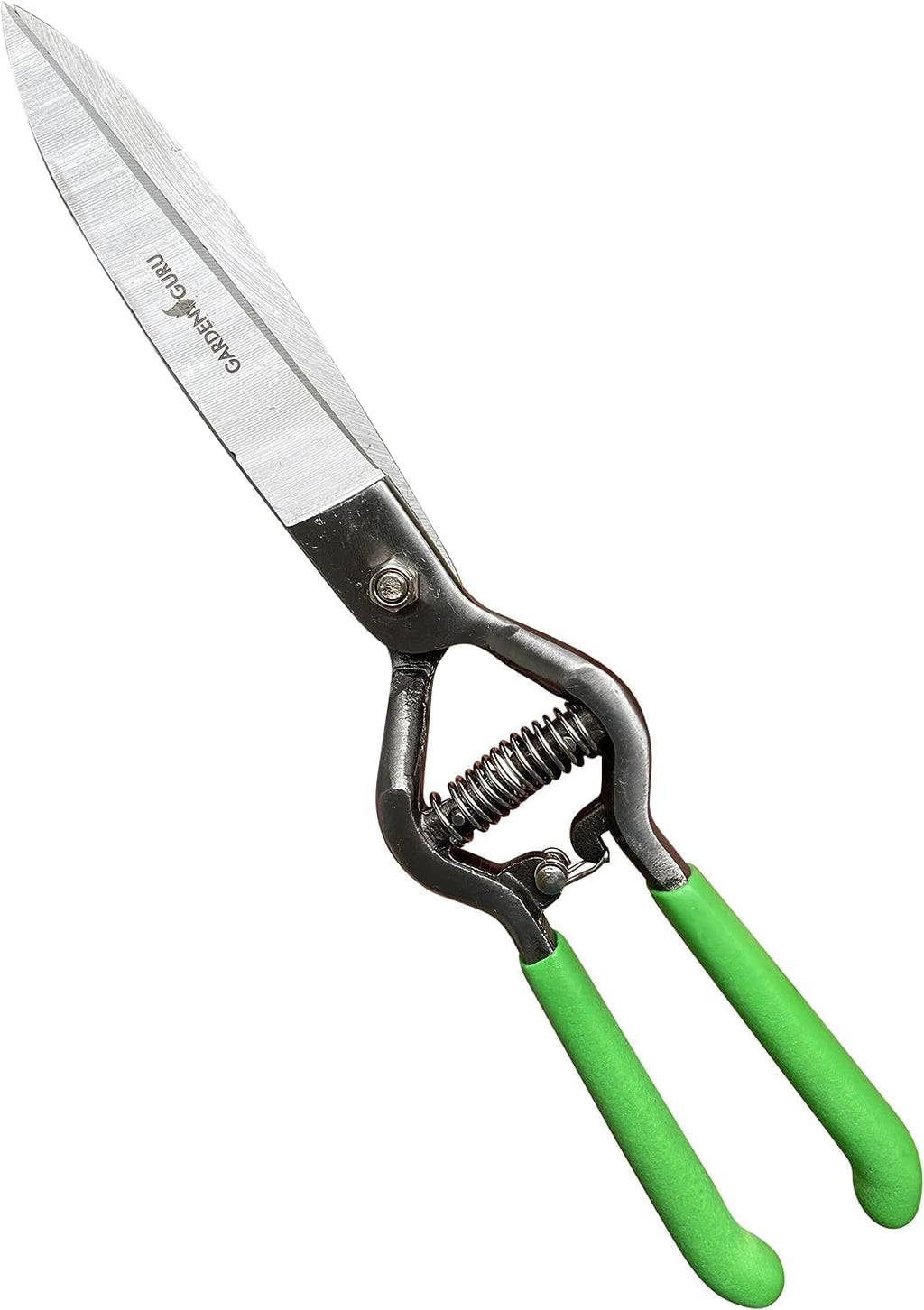 GARDEN GURU Hand Grass Clipper Scissors – Classic Forged Steel Grass Shears Pruners – Comfort Grip Handles – Perfect for Hand Edging Lawn, Trimming Shrubs & Flowers, Gardening, Landscaping