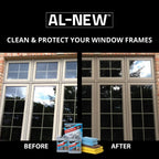 AL-NEW 2 Step Clean & Protect Kit | Clean, Restore, & Protect Your Outdoor Patio Furniture, Garage Doors, Exterior Lights, Window Frames, and More (16 Ounce Kit)