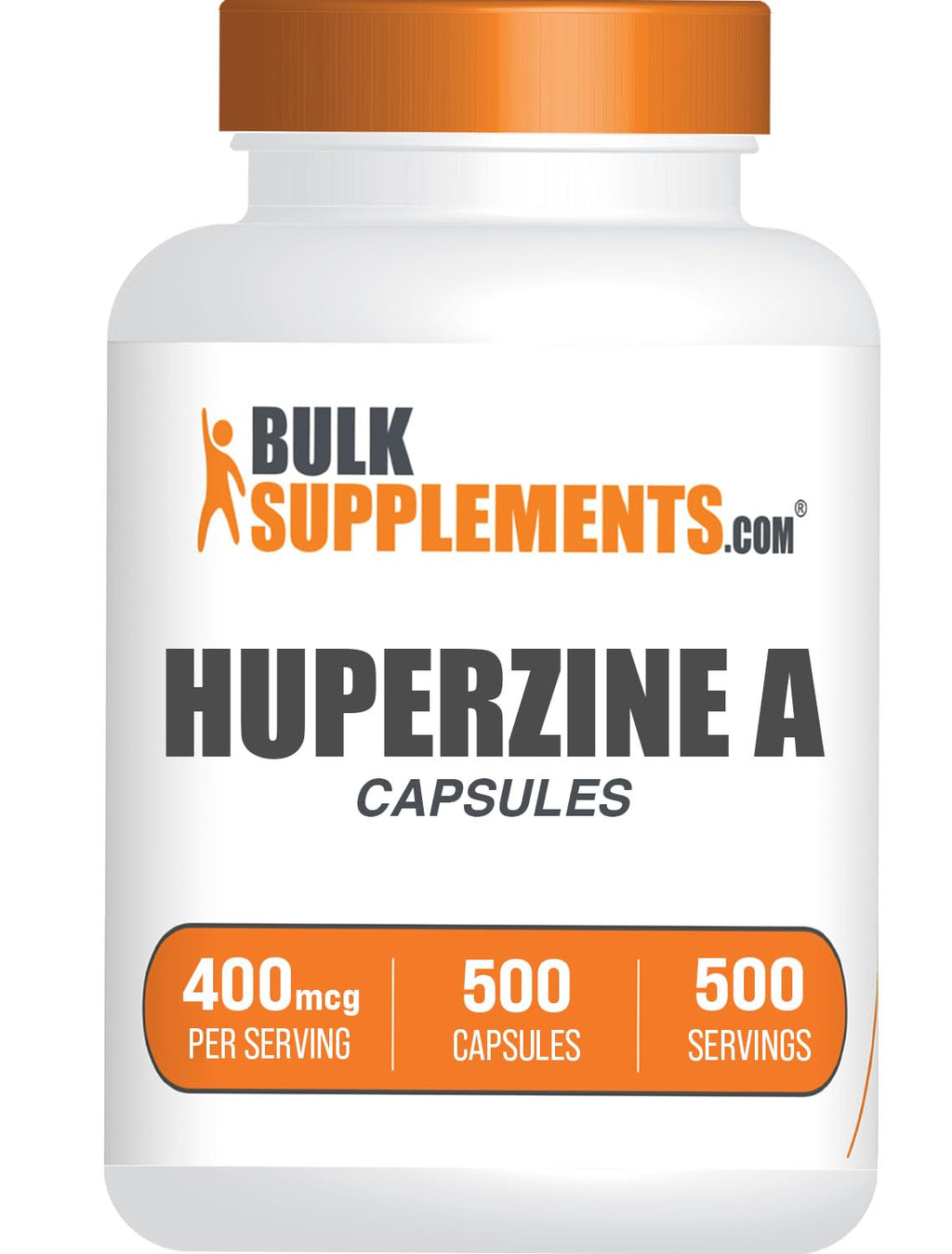 BulkSupplements.com Huperzine A 400mcg Capsules - Nootrophic, Huperzine A Supplement - Gluten Free, 1 Capsule per Serving, 500 Count (Pack of 1)