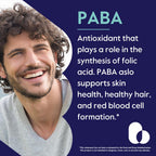 BESTVITE PABA 500mg (120 Vegetarian Capsules) (para-Aminobenzoic Acid) - No Stearates - Vegan - Non GMO - Gluten Free