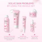 LAIKOU Skin Care Set, Skin Care Routine Kit for Women, Teen Face Care Kit Girls, Skincare Gift Set with Cleanser, Toner, Serum, Eye Cream, Face Cream 5pcs Mother's Day Christmas Birthday Daughter Wife