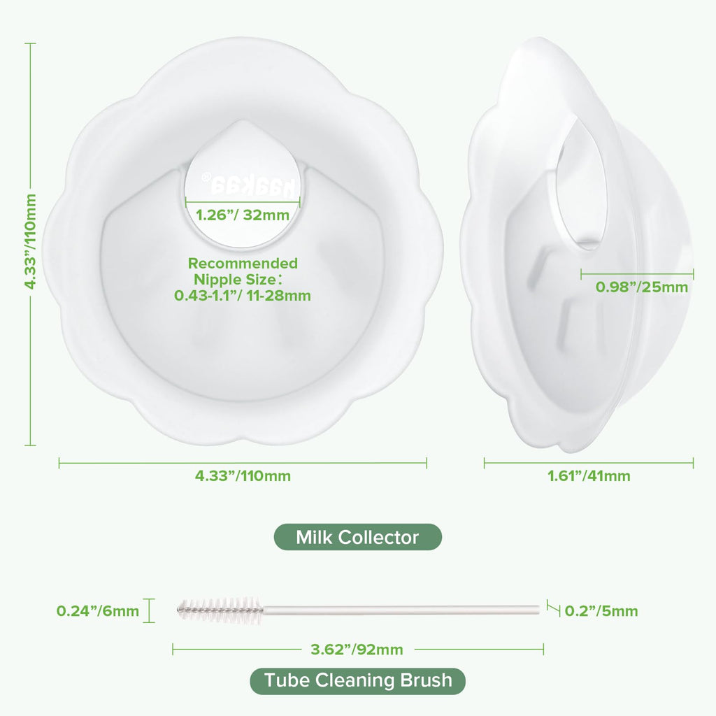 haakaa Petal Soft Silicone Milk Collector for Breastfeeding - 2 Count