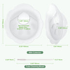 haakaa Petal Soft Silicone Milk Collector for Breastfeeding - 2 Count