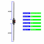FUAUJUE Inline Cord Switches with 1.31FT 16AWG Cable Piggyback (3-core Bare Wire) Cord On/Off AC 110-240V Inline Power Switchs with Red Rocker Button for caravans Kitchens or Other Equipment(AC).
