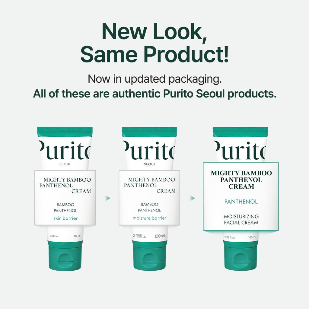 PURITO Panthenol 10% Post-Acne Cream | Moisturizer for Blemish Marks, Barrier Repair | Silicone-Free, Non-Comedogenic, Fragrance-Free, Vegan & Cruelty-free | Korean Skincare, 100mL 3.38 fl.oz