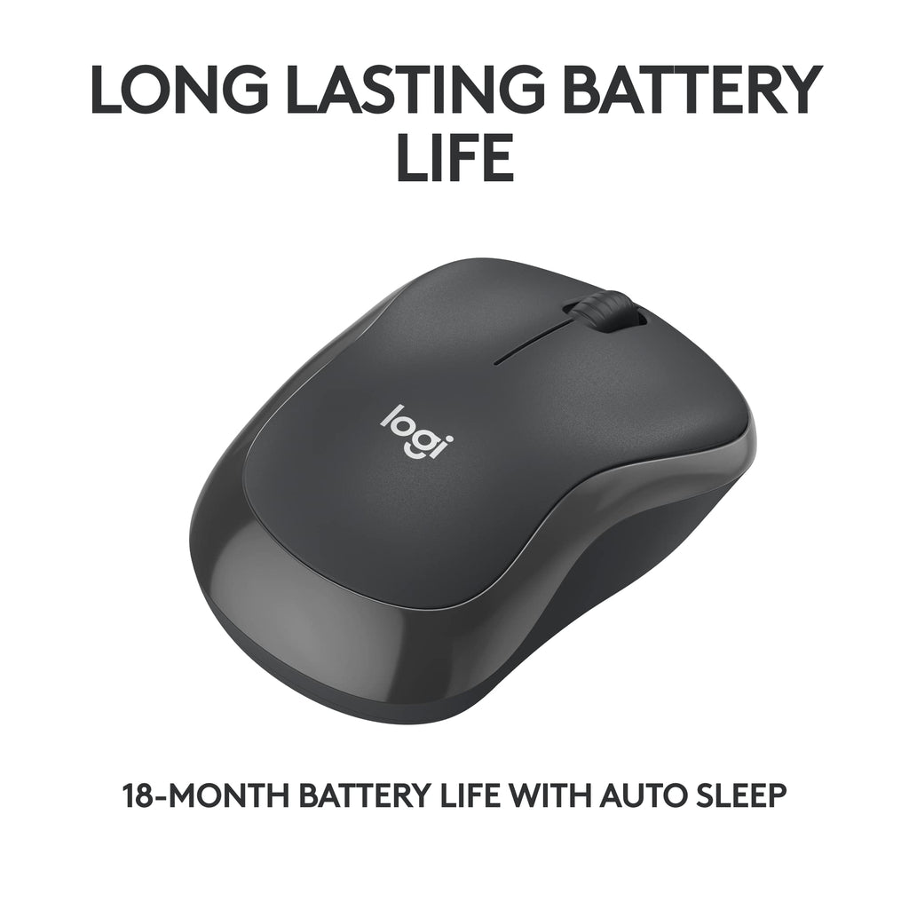 Logitech M240 Compact Silent Bluetooth Wireless Mouse - Graphite