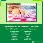 Southern Champion Tray 0425 #300 Southland Paperboard Food Tray, 3 lb Capacity, Red Check (Case of 500)
