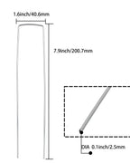 LANIAKEA Garden Stakes 8 Inch Metal Garden Staples 200 Pack Galvanized Landscape Pins Heavy Duty Landscape Stakes for Gardening Fence Landscape Ground Cover