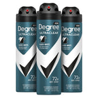 Degree Men UltraClear Antiperspirant Deodorant Spray, 3 Pack, 3.8 Ounce