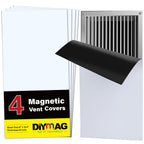 DIYMAG 4Pack Strong Magnetic Vent Covers, Magnets for Home Floor Standard Air Register, 8" x 15.5" Magnetics for Floors Wall and Ceiling Registers, Homes and RV, HVAC