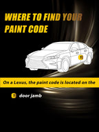 (1J4) Silver Lining Metallic Touch Up Paint Compatible with Lexus, Exact Match Car Paint Pen Automotive Scratch Repair Remover Kit Quick & Easy Solution for Vehicle Chips and Nicks