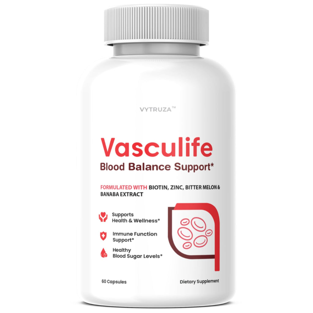 VYTRUZA Vasculife Blood Balance Support* - Vasculife Capsules Advanced Formula Blood Health Support Supplement Supports Blood Flow and Blood Circulation*, 60 Capsules