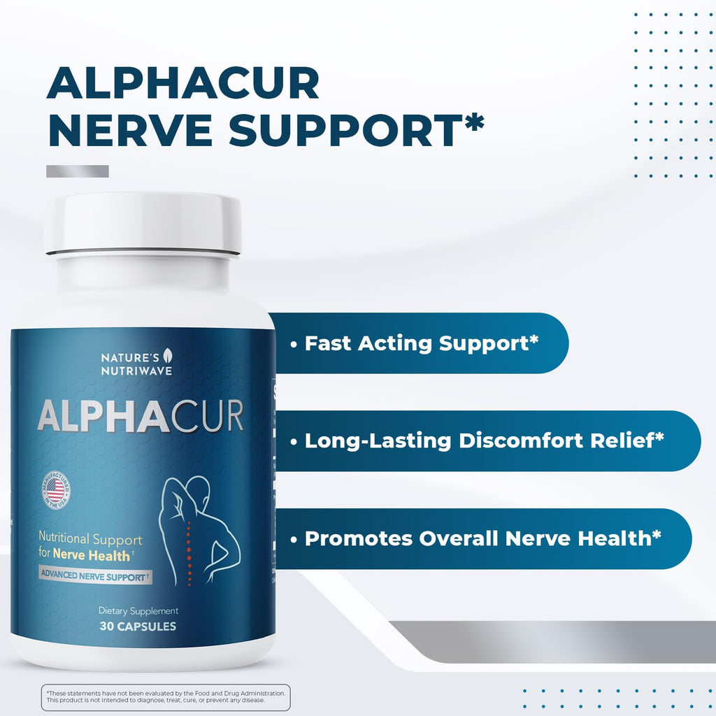 Alphacur – Magnesium, ALA, Turmeric & CoQ10 – 30 Ct, 6 Month Supply
