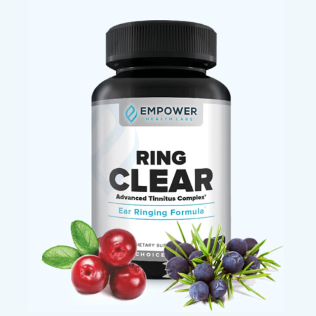 Empower Health Labs Ring Clear All-Natural Ear Buzz Relief Formula for Lasting Relief from Incessant Ear Buzzing - 30-Day Supply