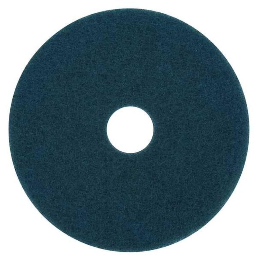 3M Cleaner Floor Pad 5300, 20" Diameter, Blue (Case of 5)
