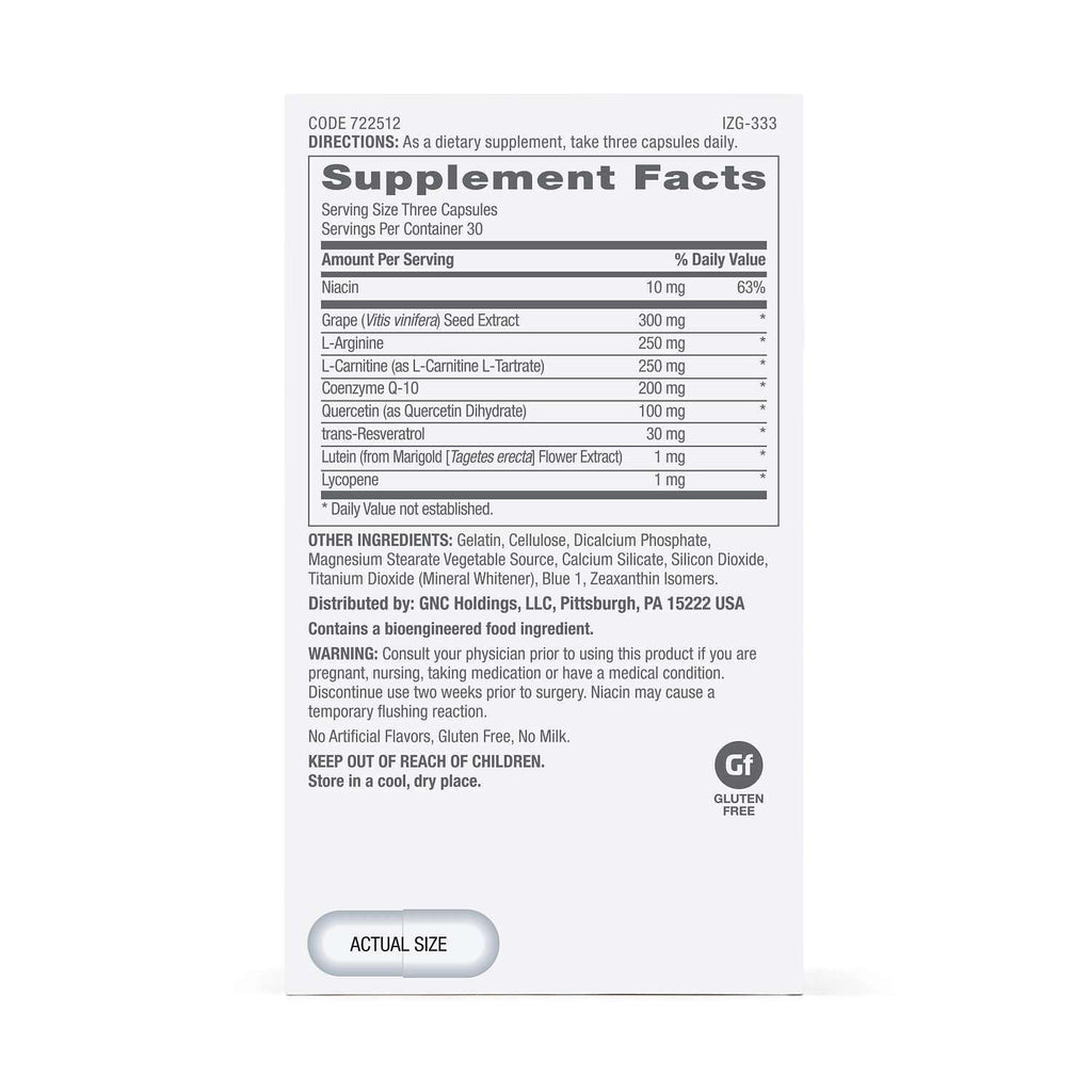 GNC Preventive Nutrition Healthy Blood Pressure Formula - 90 Capsules