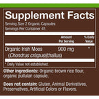 plnt Organic Sea Moss a Marine Algae Superfood a 900 MG Organic Irish Moss (90 Capsules)
