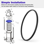 JIOTAR DEX2422Z2 Filter Seal O-Ring Gasket for C4030 C3030 C2030, Hayward Pool Pump Seal Kit Replacement DE4820 DE2420, Pool Filter Parts for Hayward Pro-Grid DE Swim Clear Cartridge Filter