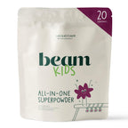 Beam Kids Multivitamin Powder – Kids Vitamins with Greens, Probiotic & Prebiotic, Immune Support for Children & Toddlers, No Artificial Sweeteners, for Picky Eaters, 20 Servings, Chocolate Flavor