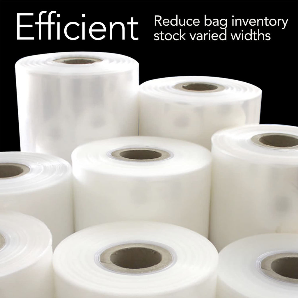 RESILIA Lay Flat Poly Tubing - Food-Grade Polyethylene, Custom Poly Bag Packaging Solution, 16 Inches x 500 Feet, 4 Mil, 0.004 Inch, Thickness, 1 Roll, Made in the USA