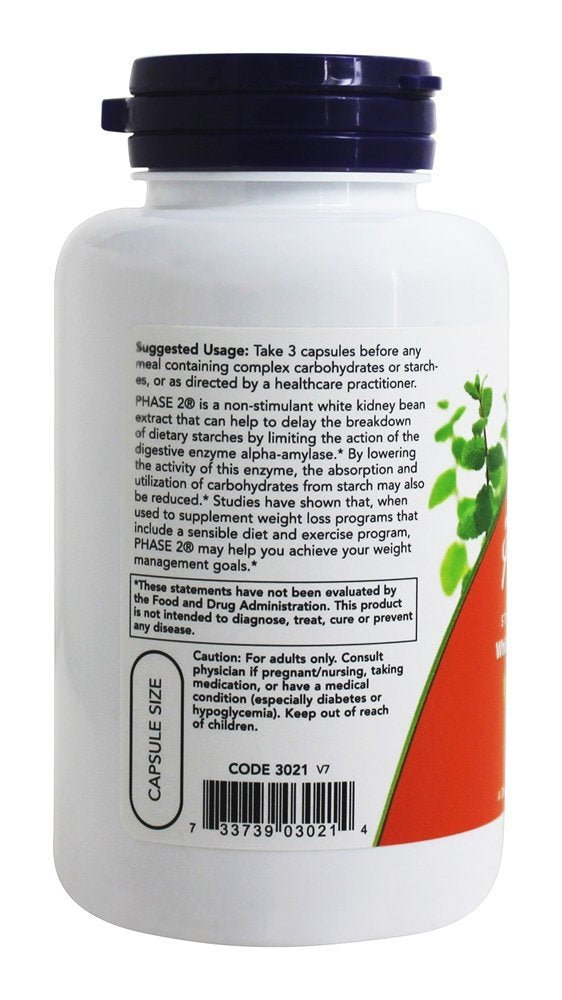 NOW Foods Phase 2 500 mg 120 Vcaps - 3021