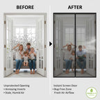CANLENE Premium Magnetic Screen Door, Heavy-Duty Reinforced Mesh, Ultra-Dense Weave, Smooth Auto-Close, Pets & Kids – Hands-Free, No-Gap Seal