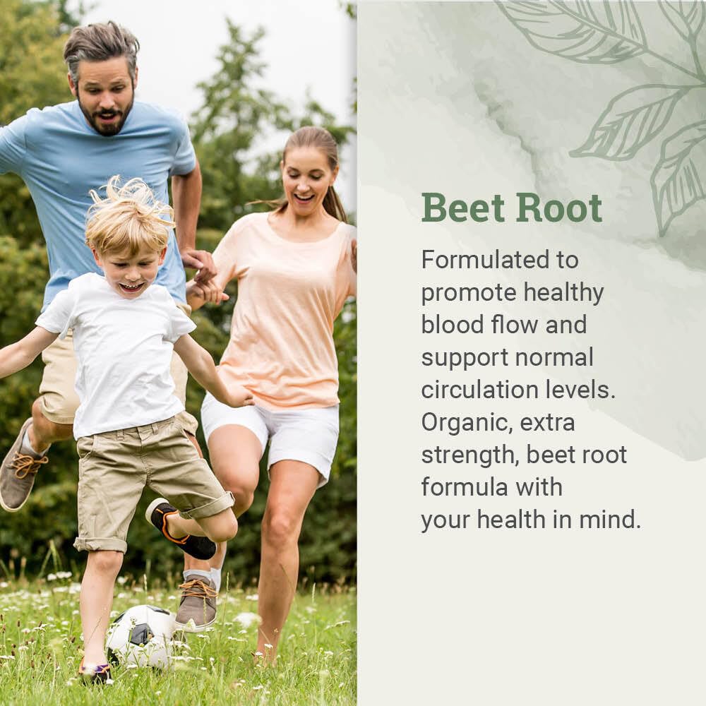 Earth Harmony Naturals Organic Beet Root Capsules 1200 mg - Beet Root Powder & Juice Blend Supplement for Men and Women - 120 Capsules