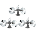 OFFO 3 PCS Bird Scare Reflective Device, Bird Reflector with Plastic Base for Outside, Keep Pigeon Woodpeckers and Sparrows Away for Outdoor Boats Roofs Gardens