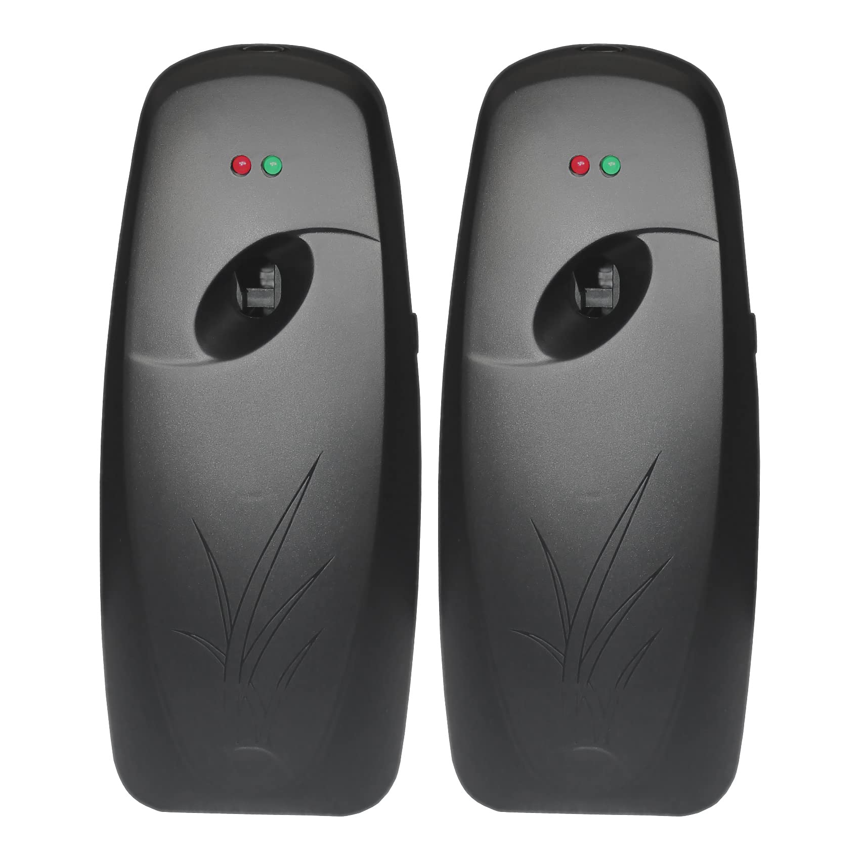 Automatic Air Freshener Spray Dispenser (2-Pack) ，Free Standing or Wall Mounted Automatic Aerosol Spray Dispenser Adjustable Aromatherapy Machines for Bedrooms, Bathrooms,Offices, Hotels (Black)