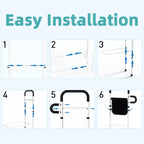 Bed Rails for Elderly Adults Safety - Adjustable Bed Assist Rails for Full Size, Portable Bed Cane for Seniors With Storage Pocket, Hold Up to 330 Lbs, Easy Setup, Bedside Safety and Stability