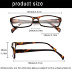 Henotin 5-Pack Reading Glasses Blue Light Blocking Anti Eyestrain Computer Reading Glasses for Women and Men Readers (5 Pack Mix Color, 2.25)