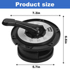 IHOUMEX SPX0714BA Key Cover and Handle Assembly Replacement Fits Hayward Vari-flo XL Valve SP0714T SP0714A SP0714C SP0714G11 SPX714BS 601665, Black Pool Filter Valve Part