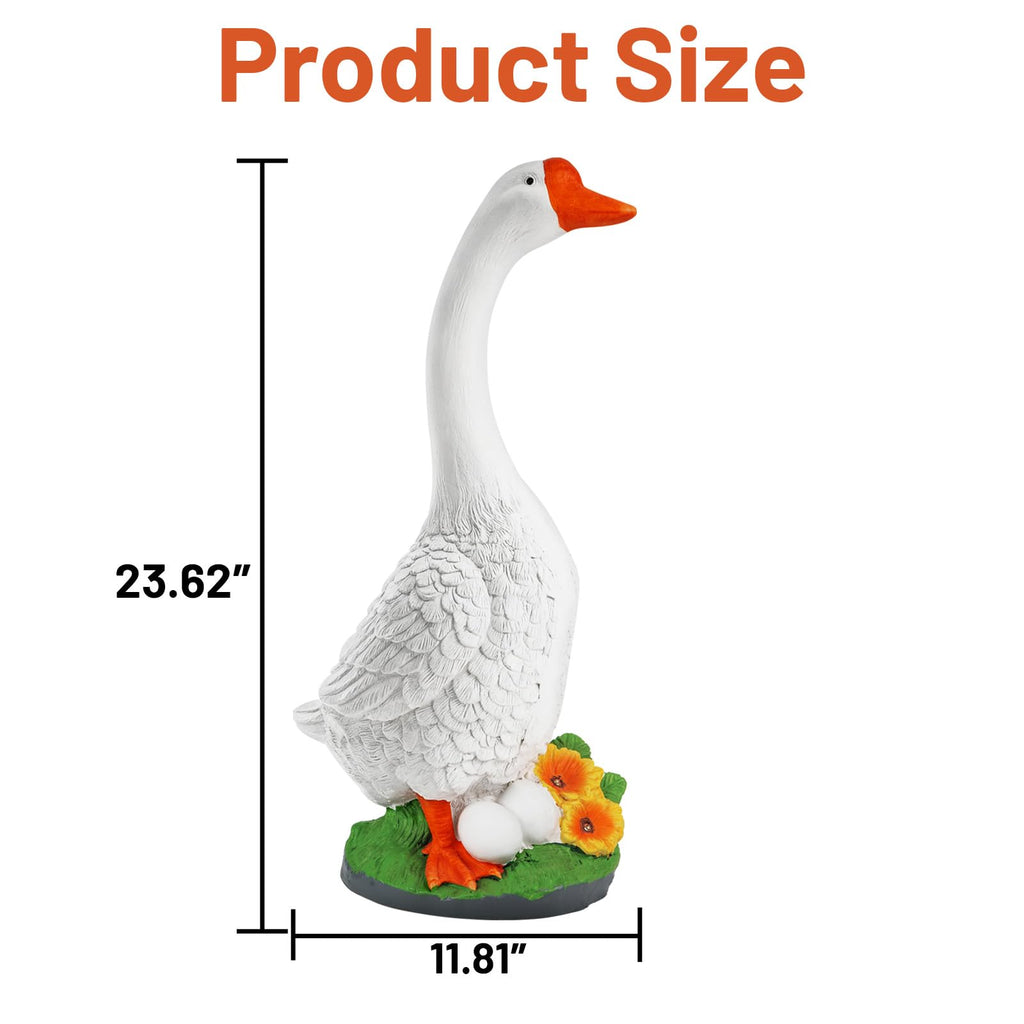 vchin Large Porch Goose Statue, 23 inch Large Porch Goose Statue