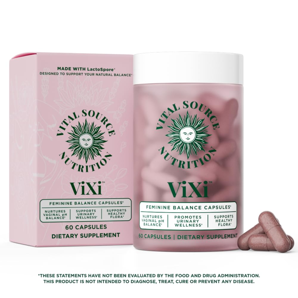 Vital Source Nutrition - Feminine Balance Capsules - Vaginal Wellness & pH Support - with LactoSpore, Cranberry + Pineapple Fruit Powder -Supports Urinary Wellness & Healthy Flora -30 Servings