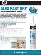 DAP INC 18152 10.1oz White Alex Plus Acrylic Latex Caulk with Silicone | Pack of 4