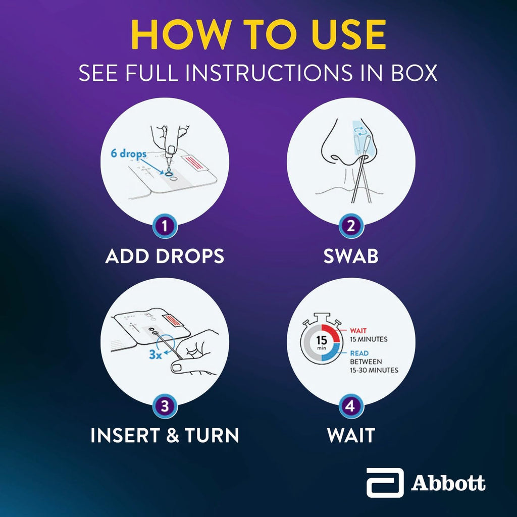BinaxNOW COVID-19 Antigen Self Test, 1 Pack, 2 Tests Total, COVID Test With 15-Minute Results Without Sending to a Lab, Easy to Use at Home