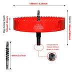 Hole Saw 6 5/16” (160mm) for Wood, HSS Bi-Metal Hole Cutter with Pilot Drill Bit for Plywood, Cornhole, Ceiling and Drywall