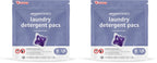Amazon Basics Laundry Detergent Pods, 120 Pacs for 120 Medium Loads, Lavender Scent, (Previously Solimo) (Pack of 2)