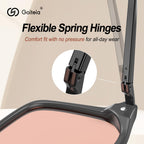 Goiteia FL 41 Migraine Glasses,Light Sensitivity Glasses for Fluorescent LED Glare,Photophobia,Computer Screen Glare,Spring Hinges for Better Comfort