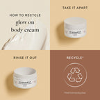 The Honest Company New Mama Care Essentials Gift Set, Hospital Bag Must Haves, Travel Size Nip Balm (0.5 oz) Glow On Body Cream (1 Gotta Face Wash (1.75 fl) with Reusable Pouch