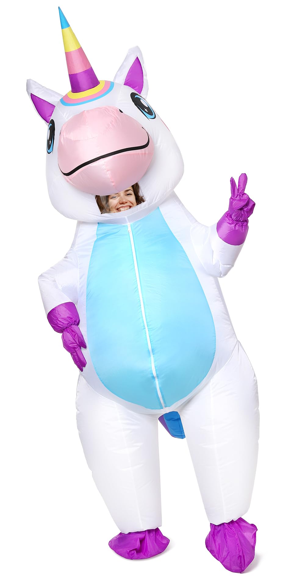 Gootus Inflatable Unicorn Costume for Adult, Funny Halloween Costumes
