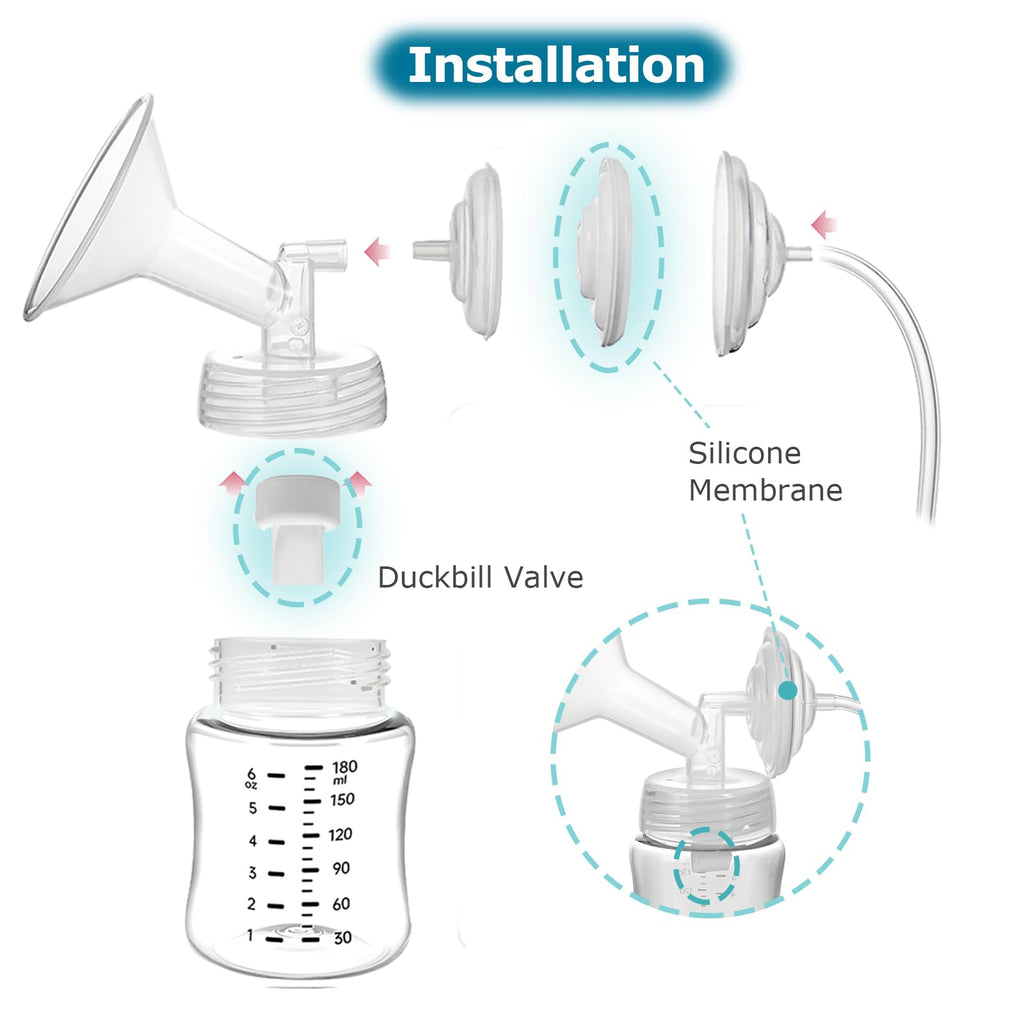 Momstouch Breast Pump Parts for Spectra S1/S2/9 Plus SG and Motif Luna