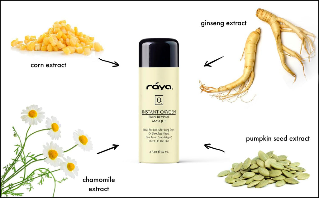 Raya Instant Oxygen Skin Revival Masque (115) | Anti-Fatigue Facial Treatment Mask for All Skin | Creates a Glowing Complexion