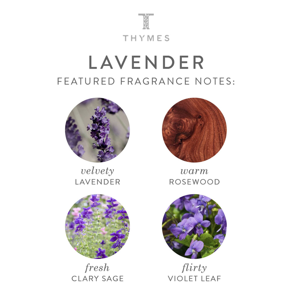 Thymes Body Wash with Pump - Liquid Soap for Bath and Shower - Body Soap - Skin Care - Scented Soap with Notes of Velvety Lavender, Warm Rosewood, Fresh Clary Sage, & Violet (Lavender, 9.25 fl oz)