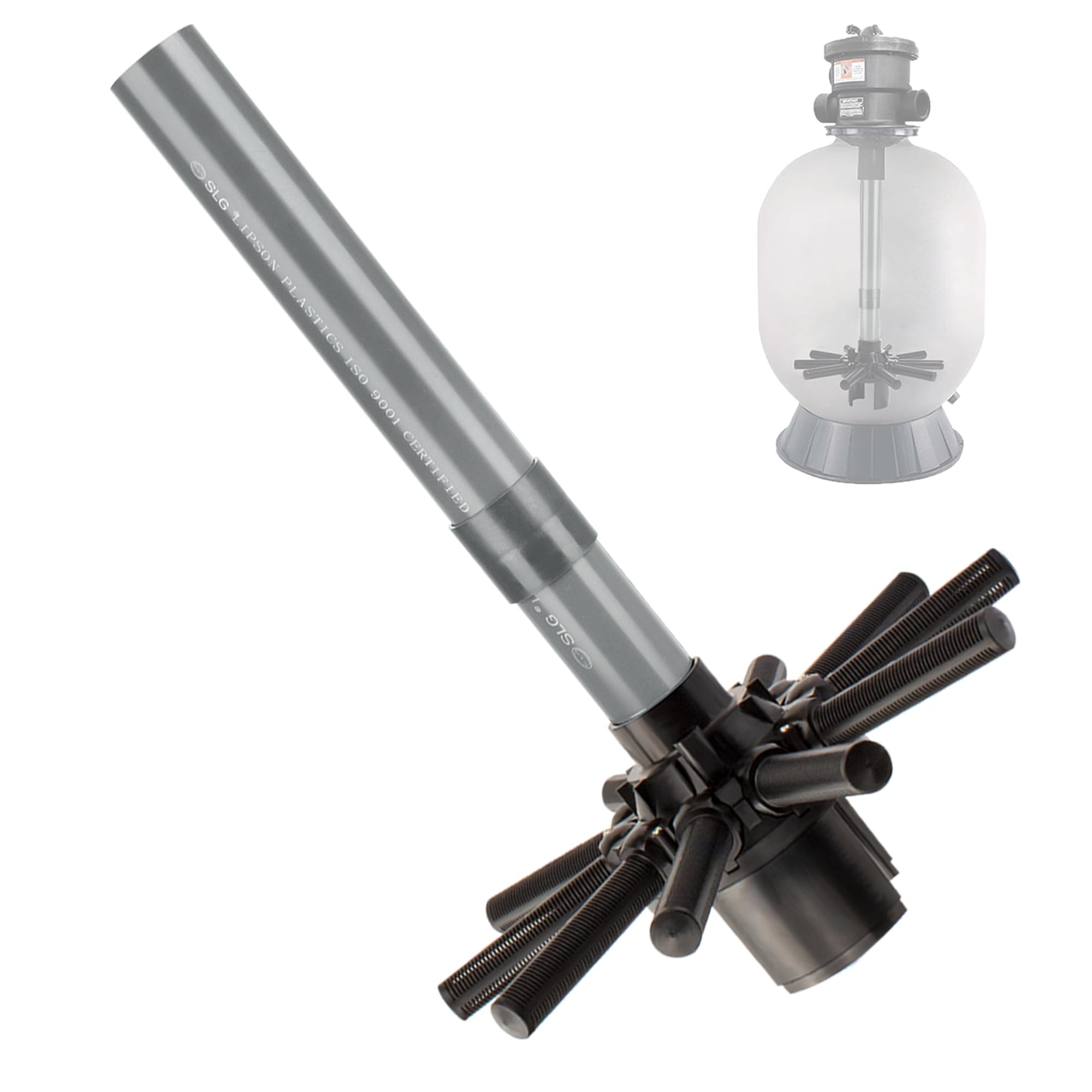 Ophjerg SX180DA Lateral Assembly with Center Pipe - Replacement for Hayward Pro Sand Filter Series S180T, S210T1580, S190TSCPE Pool Filter Pump Parts - Stops Sand in Pool, Heavy-Duty One-Piece Design
