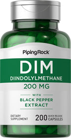 Piping Rock DIM Supplement | 200 mg | 200 Capsules