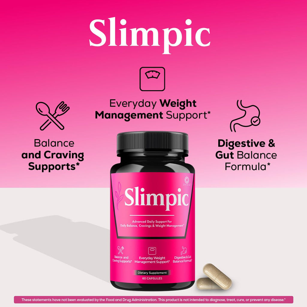 (2 Pack) Slimpic Capsules - Official Slimpic Pills Advanced Premium Formula Support Maximum Strength, All Natural Ingredients Vitamins for Overall Health & Wellness Reviews, 120 Capsules for 2 Months