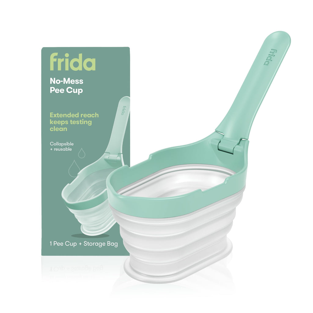 Frida Fertility No-Mess Pee Cup, Reusable Urine Cup, Pregnancy Tests w/Bag