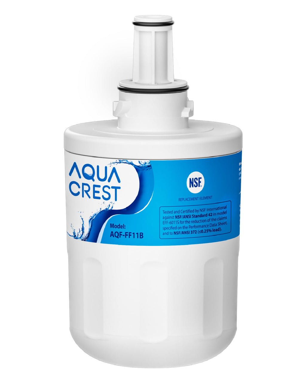 AQUA CREST AQF-FF1B Refrigerator Water Filter, Replacement for Samsung® DA29-00003G, DA29-00003B, DA29-00003A, Aqua-Pure Plus, HAFCU1, RFG237AARS, FMS-1, RS22HDHPNSR, RSG257AARS, WSS-1